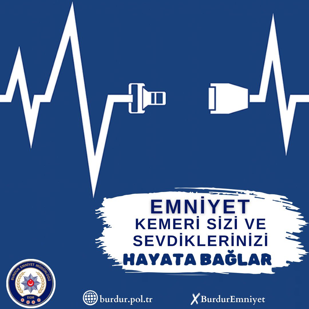 Emniyet kemeri sadece bir şerit değil, hayatla aranızdaki bağdır.💙